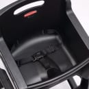 Rubbermaid FG780608BLA 29 3/4" Stackable Plastic High Chair w/ Waist Strap, Black thumbnail 2