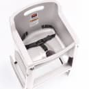 Rubbermaid FG780608PLAT 29 3/4" Stackable Plastic High Chair w/ Waist Strap, Platinum thumbnail 2