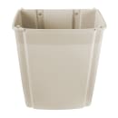 Rubbermaid FG782200BEIG 15 gal Rectangle Slim Trash Can, 19 1/2"L x 11 7/8"W x 32 5/8"H, Beige thumbnail 5