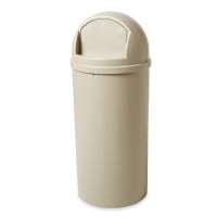 Rubbermaid FG816088BRN 15 gal Indoor Decorative Trash Can - Plastic, Brown thumbnail 6