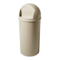 Rubbermaid FG817088BLA 25 gal Indoor Decorative Trash Can - Plastic, Black thumbnail 3