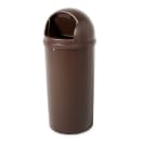 Rubbermaid FG817088BRN 25 gal Indoor Decorative Trash Can - Plastic, Brown thumbnail 2
