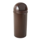 Rubbermaid FG817088BRN 25 gal Indoor Decorative Trash Can - Plastic, Brown thumbnail 4