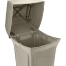 Rubbermaid FG917188BEIG 45 gal Outdoor Decorative Trash Can - Plastic, Beige thumbnail 6
