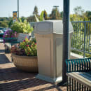 Rubbermaid FG917188BEIG 45 gal Outdoor Decorative Trash Can - Plastic, Beige thumbnail 7