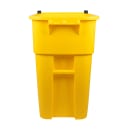 Rubbermaid FG9W2700YEL 50-gal Multiple Material Recycle Bin - Indoor/Outdoor, Wheels thumbnail 2