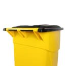Rubbermaid FG9W2700YEL 50-gal Multiple Material Recycle Bin - Indoor/Outdoor, Wheels thumbnail 4