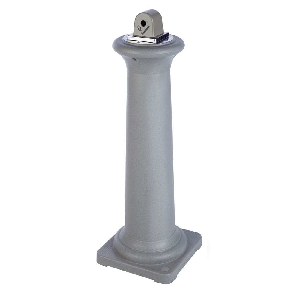 Rubbermaid FG9W3000SSTON Pole Cigarette Receptacle - Snuff Plate