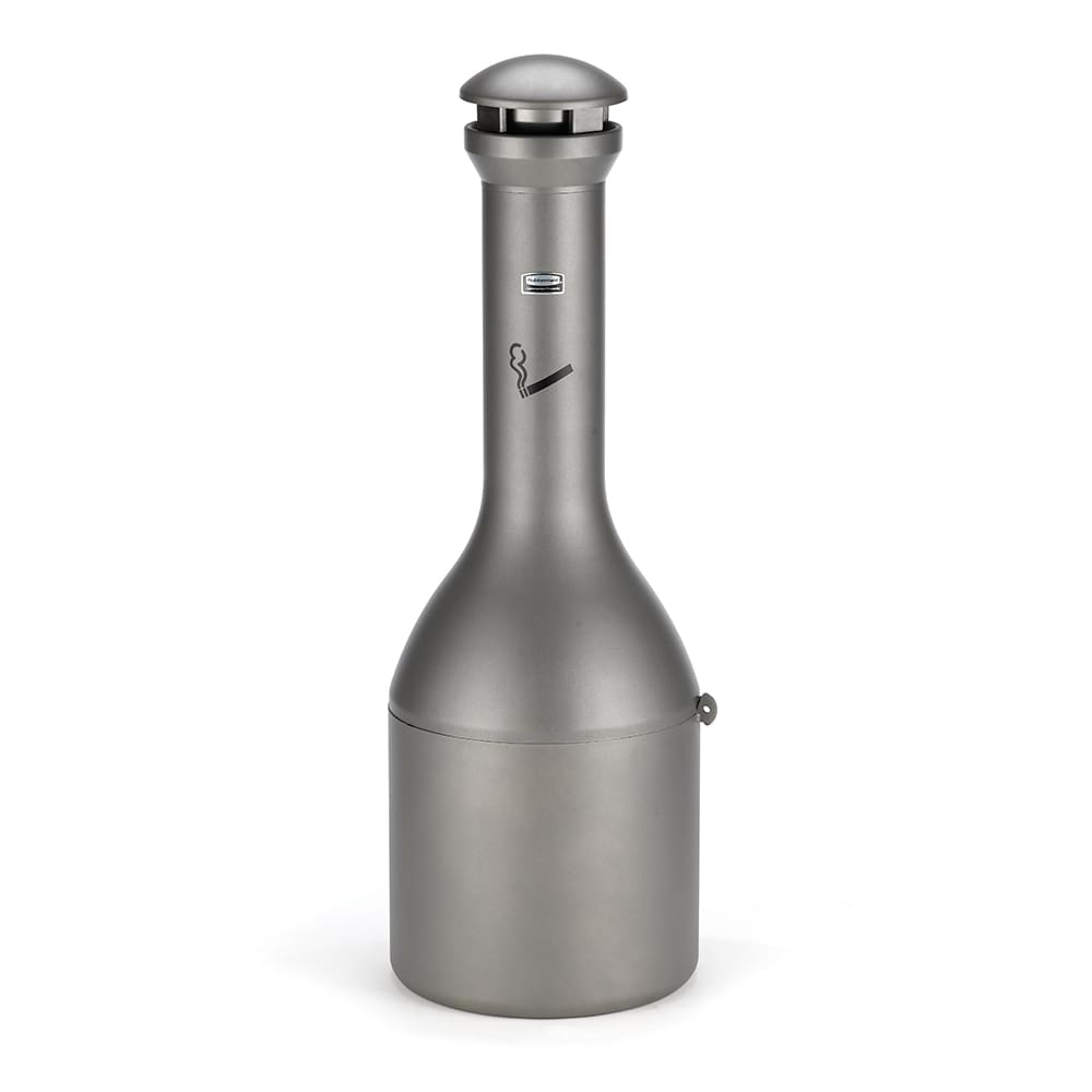 Rubbermaid FG9W3300ATPWTR Pole Cigarette Receptacle w/ (1200) Butt Capacity, Domed Top