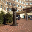 Rubbermaid FG9W3400BLA Pole Cigarette Receptacle w/ (1200) Butt Capacity, Domed Top thumbnail 2