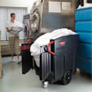 Rubbermaid FG9W7300BLA Trash Cart w/ 400 lb Capacity, Black thumbnail 4