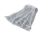 Rubbermaid FGA41206WH00 Web Foot® Signature Series Finish Mop - Looped-End, 1" Headband, 4 Ply Synthetic Yarn, White/Blue thumbnail 2