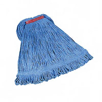 Rubbermaid FGD21306RD00 Large Super Stitch® Mop Head - 4 Ply Cotton/Synthetic Blend, 1" Headband, Red thumbnail 3