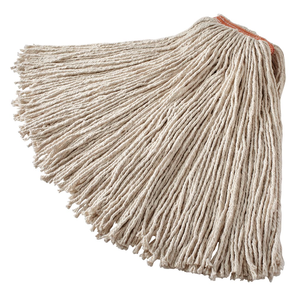Rubbermaid FGF11900WH00 32 oz Premium Mop Head - 1" Headband, 4 Ply Cotton, White