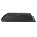 Rubbermaid FG102800BLA Rectangle Dome Tilt Truck Lid - Plastic, Black thumbnail 3