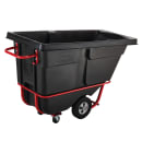 Rubbermaid FG130500BLA 1/2 cu yd Trash Cart w/ 850 lb Capacity, Black thumbnail 2