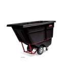 Rubbermaid FG131500BLA 1 cu yd Trash Cart w/ 1250 lb Capacity, Black thumbnail 2