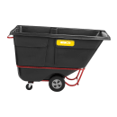Rubbermaid FG131500BLA 1 cu yd Trash Cart w/ 1250 lb Capacity, Black thumbnail 4