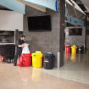 Rubbermaid FG131500BLA 1 cu yd Trash Cart w/ 1250 lb Capacity, Black thumbnail 7