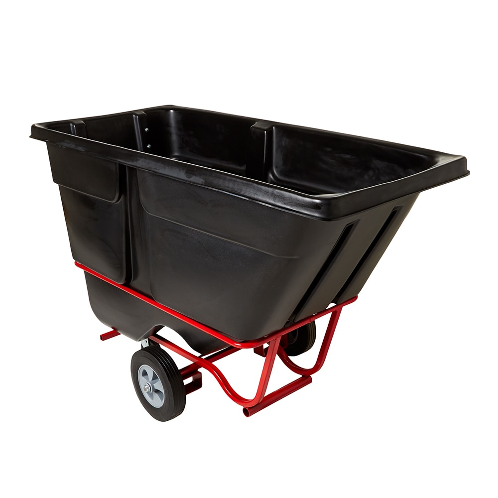 Rubbermaid FG131542BLA 1 cu yd Trash Cart w/ 1250 lb Capacity, Black