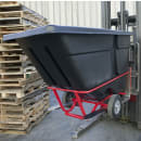 Rubbermaid FG131542BLA 1 cu yd Trash Cart w/ 1250 lb Capacity, Black thumbnail 6