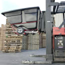 Rubbermaid FG131542BLA 1 cu yd Trash Cart w/ 1250 lb Capacity, Black thumbnail 7