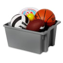 Rubbermaid FG172100GRAY Palletote® Bus Box - 19 1/2" x 15 1/2" x 10", Gray thumbnail 4