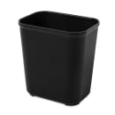 Rubbermaid FG254300BLA 28 qt Rectangle Waste Basket - Plastic, Black thumbnail 2