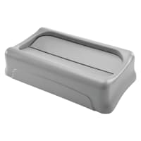 Rubbermaid FG267360BEIG Rectangle Swing Top Trash Can Lid - Plastic, Beige thumbnail 4