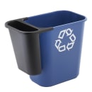 Rubbermaid FG295073BLA 3 2/5 gal Multiple Material Recycle Bin - Indoor thumbnail 3