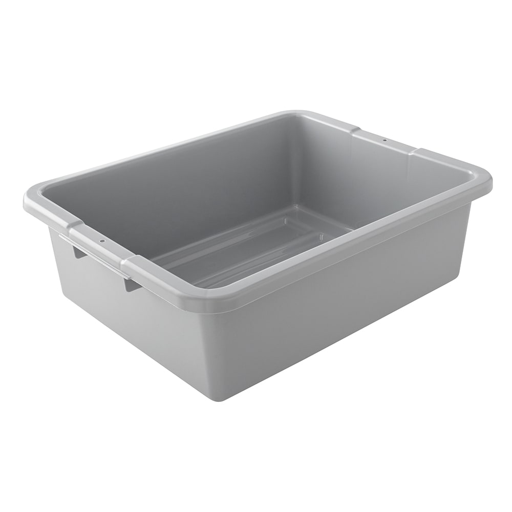 Rubbermaid FG335192GRAY Bus Box - 21 1/2" x 17" x 7", Gray