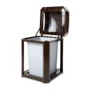 Rubbermaid FG397000 SBLE 35 gal Landmark Series Container - 26x26x40" Dome Top Frame, Sable thumbnail 5