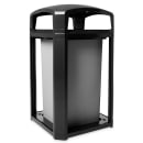 Rubbermaid FG397500 BLA 50 gal Landmark Series Container - 26x26x46 1/2" Dome Top Frame, Black thumbnail 3