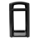 Rubbermaid FG397500 BLA 50 gal Landmark Series Container - 26x26x46 1/2" Dome Top Frame, Black thumbnail 6