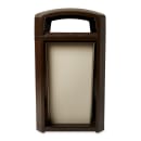 Rubbermaid FG397500 SBLE 50 gal Landmark Series Container - 26x26x46 1/2" Dome Top Frame, Sable thumbnail 2