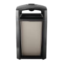 Rubbermaid FG397501 BLA 50 gal Landmark Series Container - 26x26x46 1/2" Dome Top Frame, Ashtray, Black thumbnail 2
