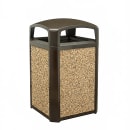 Rubbermaid FG400400 ROCK Trash Container Panel - 50 gal Landmark Series, River Rock thumbnail 2