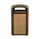 Rubbermaid FG400400 ROCK Trash Container Panel - 50 gal Landmark Series, River Rock thumbnail 3