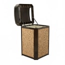 Rubbermaid FG400400 ROCK Trash Container Panel - 50 gal Landmark Series, River Rock thumbnail 4