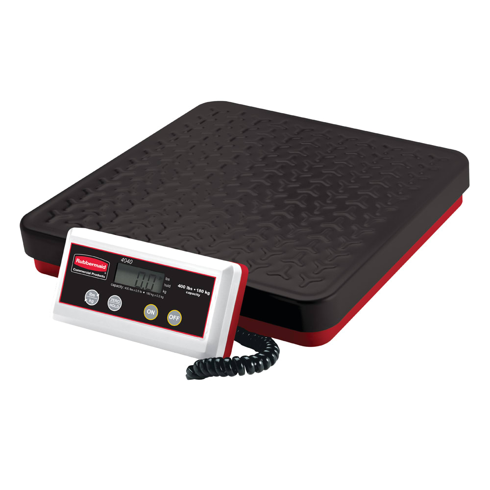 Rubbermaid FG404088 Pelouze Digital Receiving Scale - 400 lb x 1/2 lb/180 kg x 1/5 kg