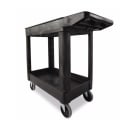 Rubbermaid FG450089BLA 2-Level Polymer Utility Cart w/ 500-lb Capacity, Raised Ledges thumbnail 2