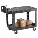Rubbermaid FG452500 BLA 2 Level Polymer Utility Cart w/ 500 lb Capacity, Flat Ledges thumbnail 4