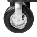 Rubbermaid FG454610 BLA 2 Level Polymer Utility Cart - 55"L x 26"W x 33-1/4"H, Black thumbnail 4