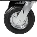 Rubbermaid FG454610 BLA 2 Level Polymer Utility Cart - 55"L x 26"W x 33-1/4"H, Black thumbnail 5