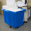 Rubbermaid FG460800DBLUE Trash Cart w/ 300 lb Capacity, Blue thumbnail 3