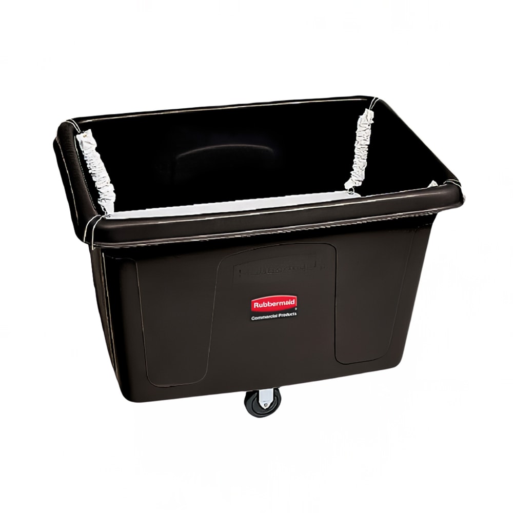 Rubbermaid FG461100BLA 1/2 cu yd Trash Cart w/ 500 lb Capacity, Black