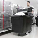 Rubbermaid FG461400 BLA 1/2 cu yd Trash Cart w/ 500 lb Capacity, Black thumbnail 4