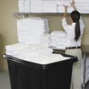 Rubbermaid FG461600 BLA Trash Cart w/ 500 lb Capacity, Black thumbnail 3