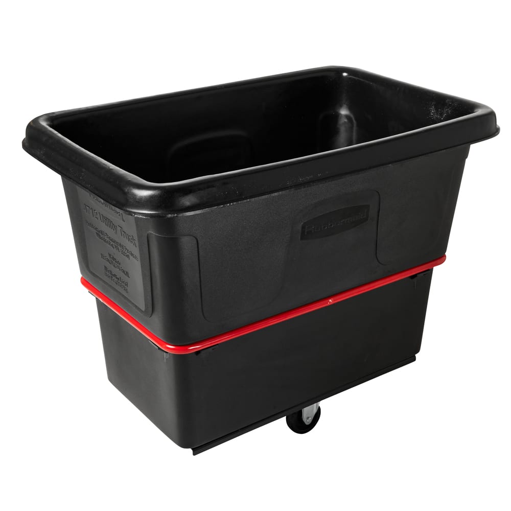 Rubbermaid FG471200 BLA Trash Cart w/ 800 lb Capacity, Black