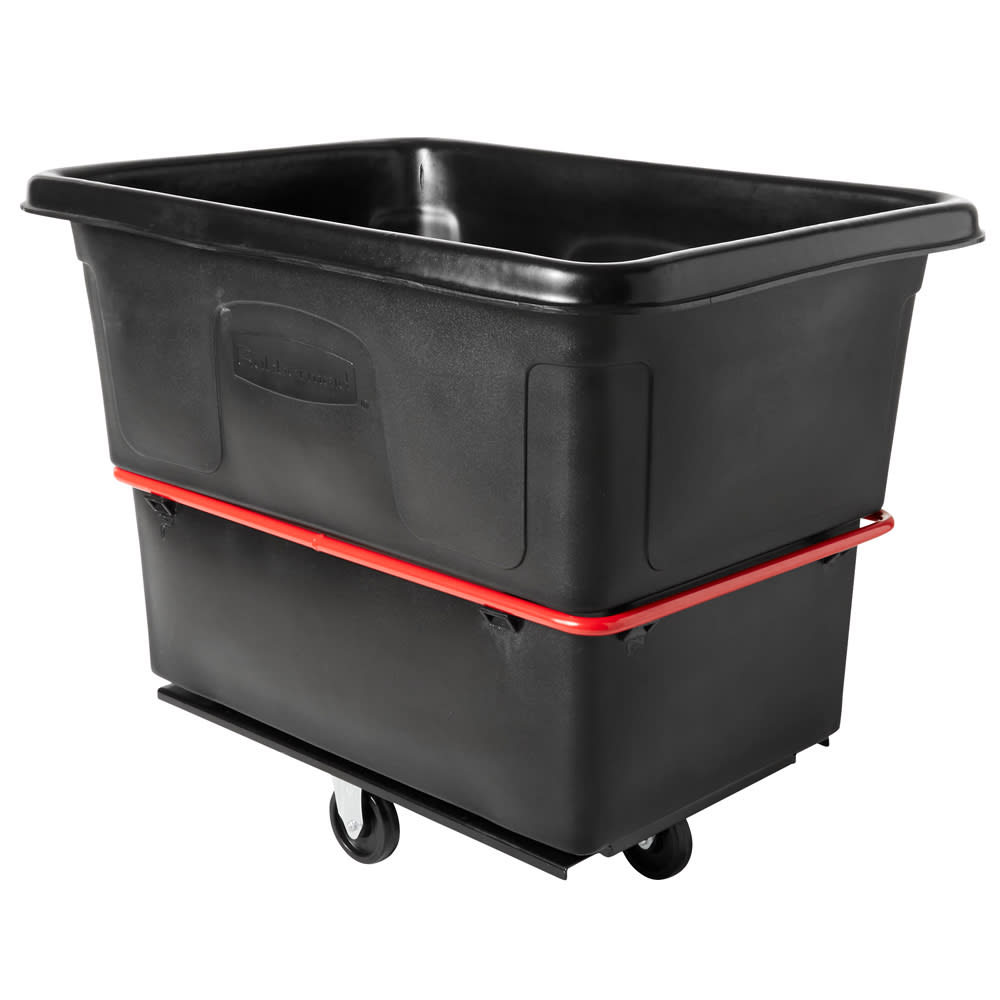 Rubbermaid FG472000 BLA Trash Cart w/ 1200 lb Capacity, Black